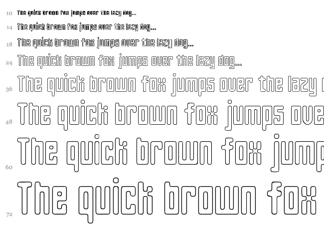 Spinach font waterfall